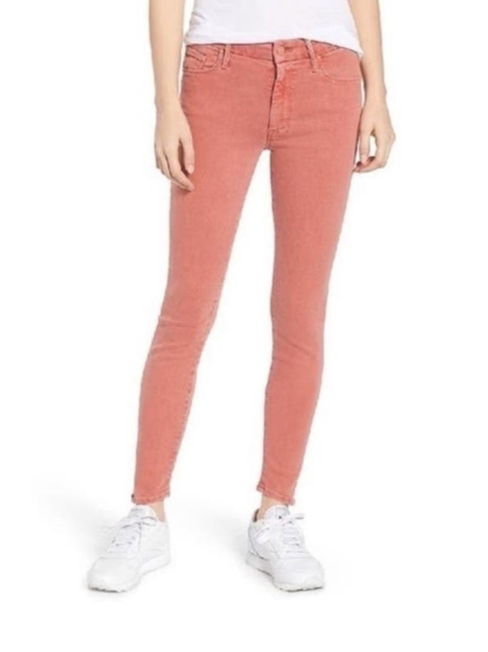 Mother The Pop Looker Skinny Jeans in Old Rose 29